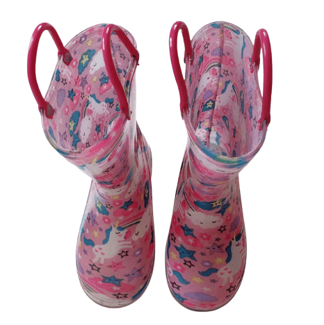 Fuchsia unicorn rain boots - Unicorn