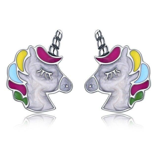 Unicorn earrings Silver Sleeper - A Unicorn