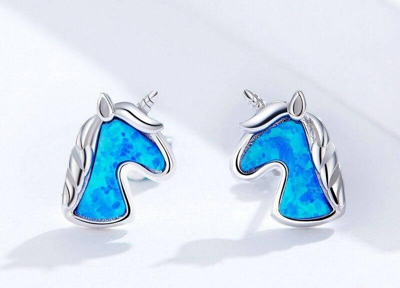 Unicorn earrings Sterling Silver - A Unicorn