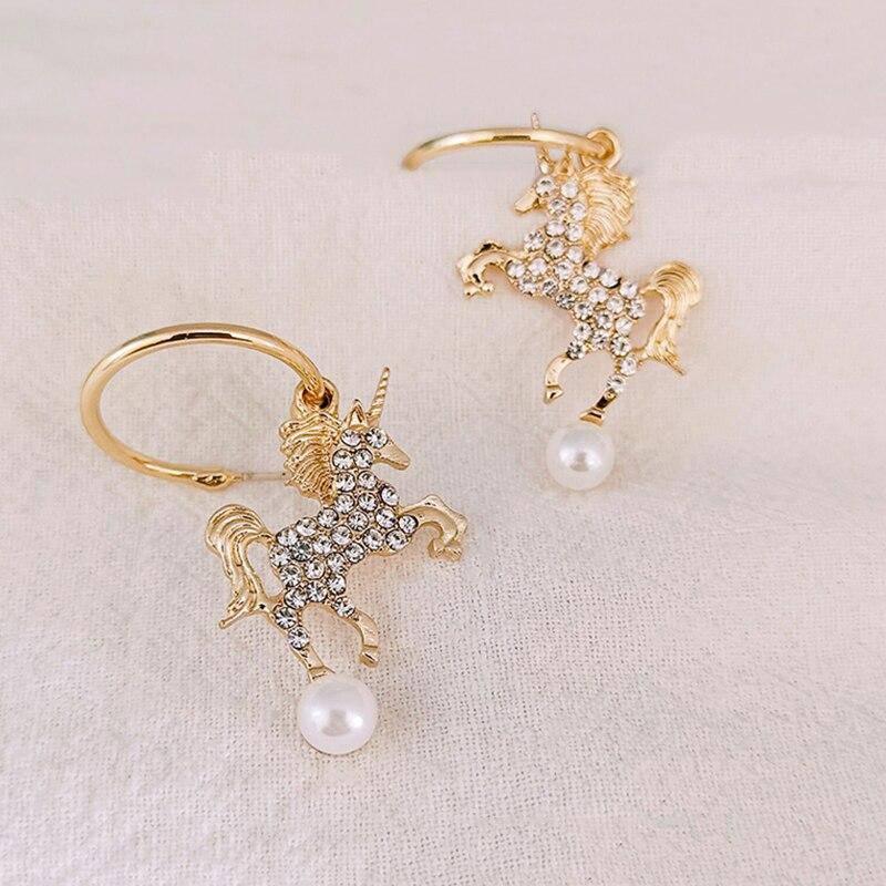 Unicorn earrings Hoops - A Unicorn