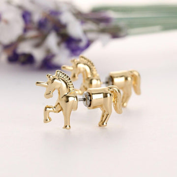 Unicorn earrings Gold - A Unicorn