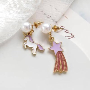 Unicorn earrings Beads - A Unicorn