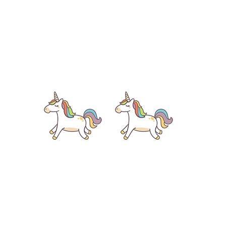Pendientes de unicornio Galopando - Un Unicornio
