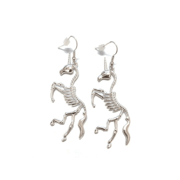 Unicorn earrings Skeleton - A Unicorn