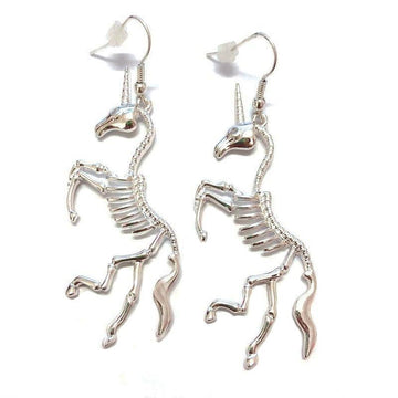 Unicorn earrings Skeleton - A Unicorn