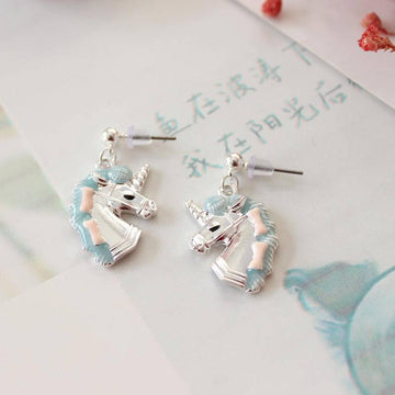 Unicorn earrings Titanium - A Unicorn