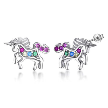 Unicorn earrings Zircon - A Unicorn