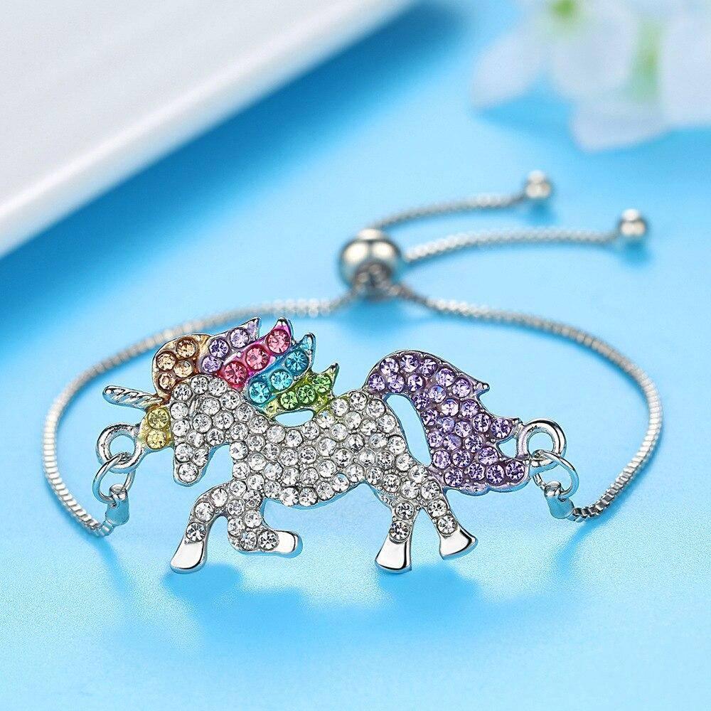 Silver Unicorn Animal Bracelet - Unicorn
