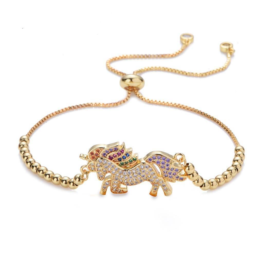 Gold Unicorn Bracelet - Unicorn