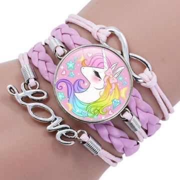 Unicorn Braided Girl Bracelet - Unicorn