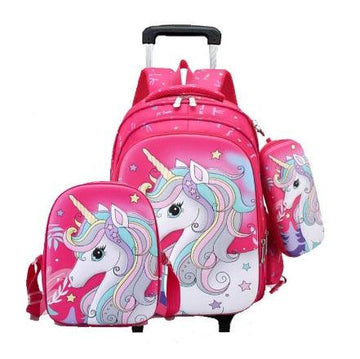 3 in 1 unicorn roulette schoolbag