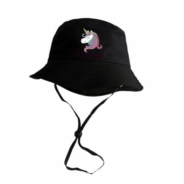 Windbreaker Hat With Rope - Unicorn