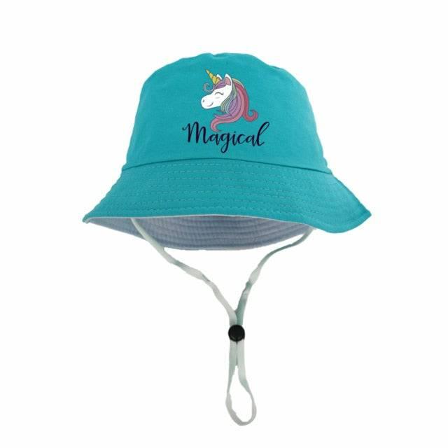 Windbreaker Hat With Rope - Unicorn