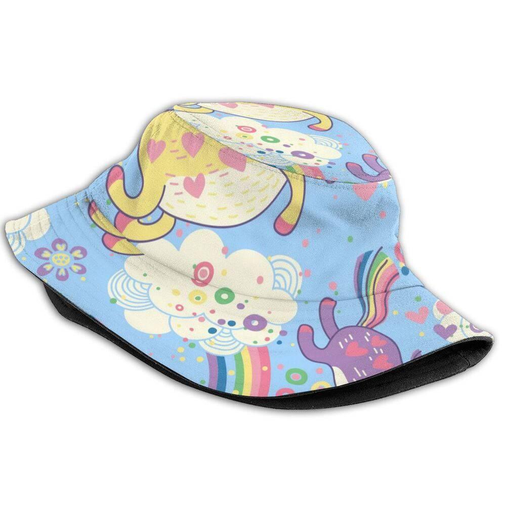 Colorful Unicorn Pattern Print Hat - Unicorn