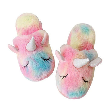 Rainbow Unicorn Slippers - Unicorn