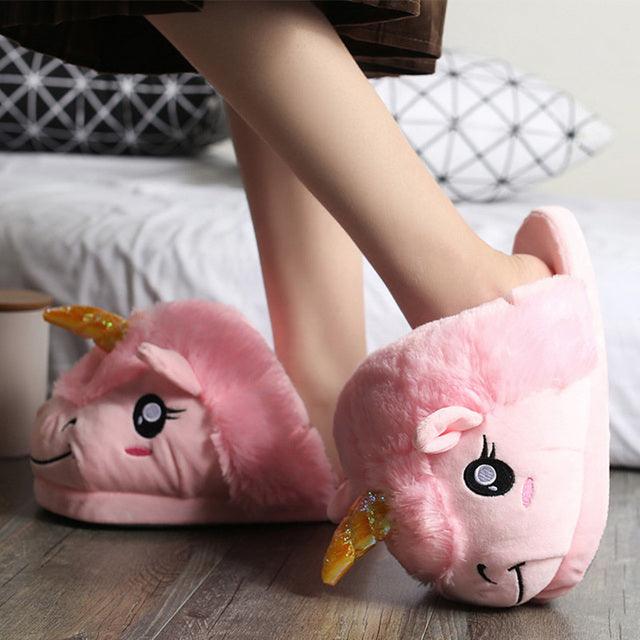 Unicorn discount slippers kids