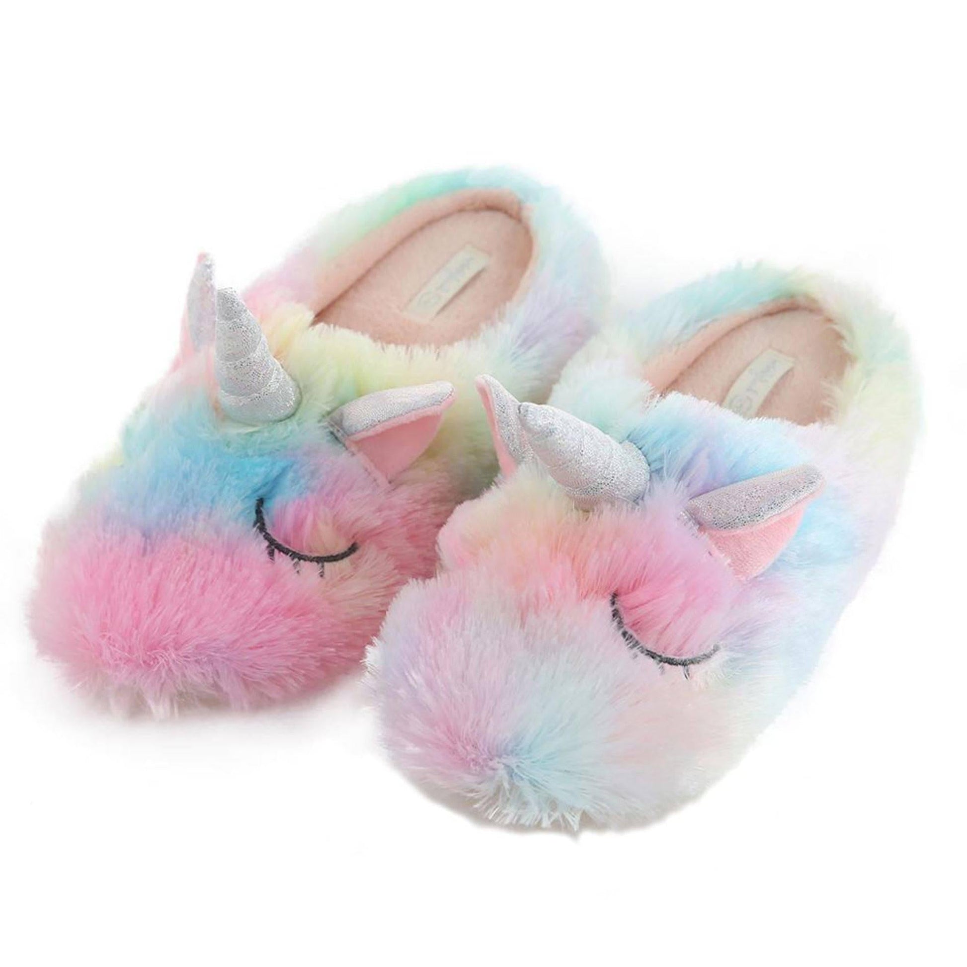 Multicolored Unicorn Slippers - Unicorn