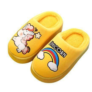 Unicorn The Unicorn yellow slippers