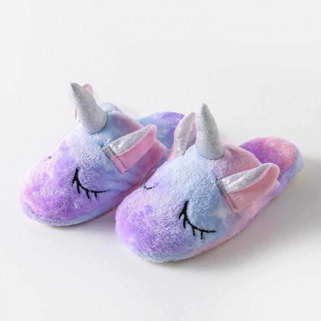 Purple Unicorn Slippers - Unicorn