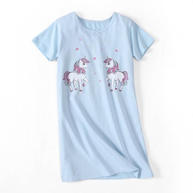 Girl's classic unicorn nightgown - Unicorn