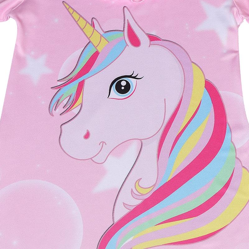 Girl's summer unicorn nightgown - Unicorn