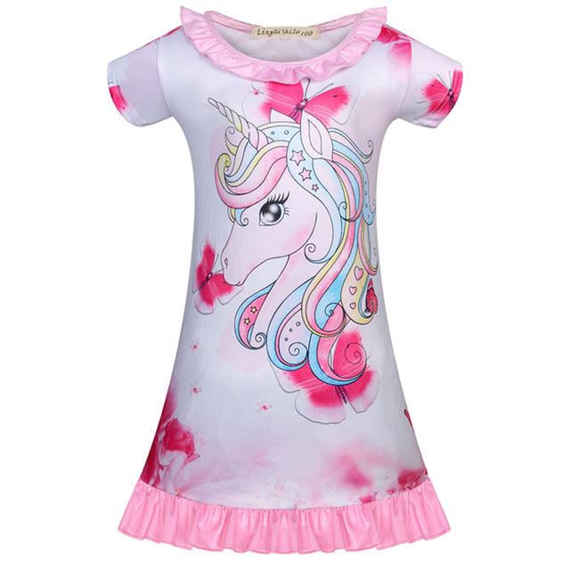 Girl's summer unicorn nightgown - Unicorn