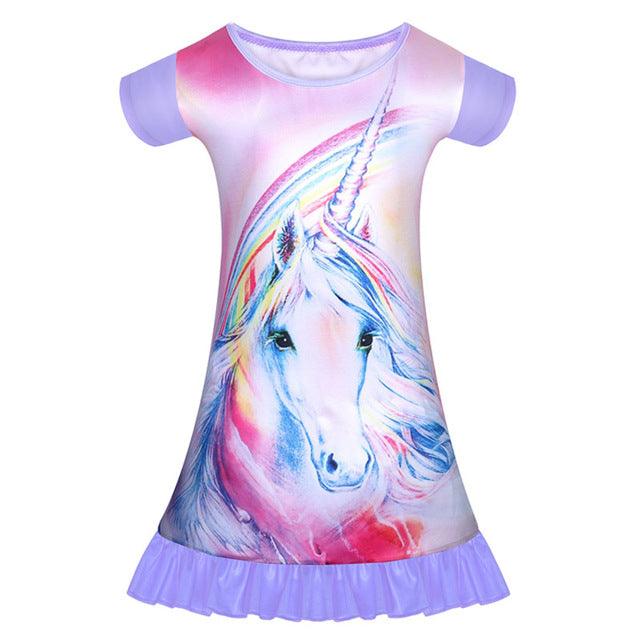Flared unicorn nightgown - Unicorn