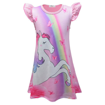 Fluid unicorn nightgown