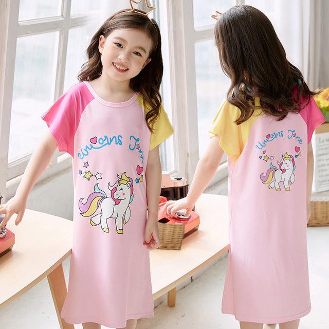 Chemise de 2025 nuit licorne fille