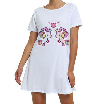 Women's cotton unicorn nightgown