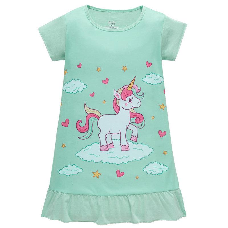 Girl's unicorn nightgown