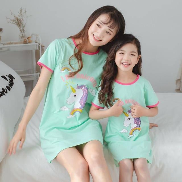 Unicorn Mother / Daughter Nightgown - Unicorn