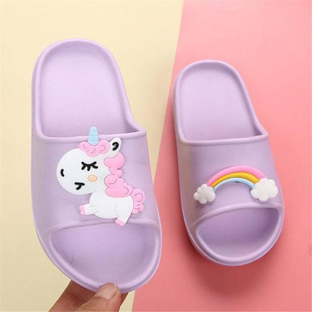 Girls discount unicorn sliders