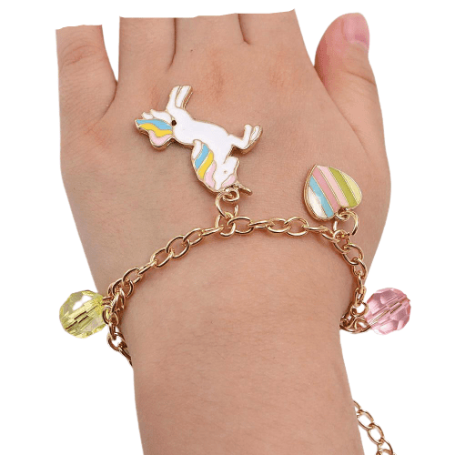 Chain Necklace and Bracelet With Unicorn Pendant - Unicorn