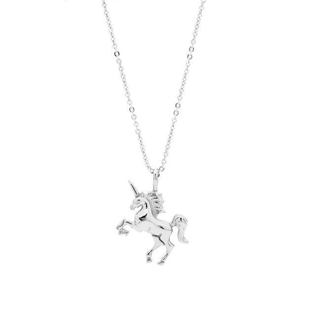 Silver Unicorn Necklace - Unicorn