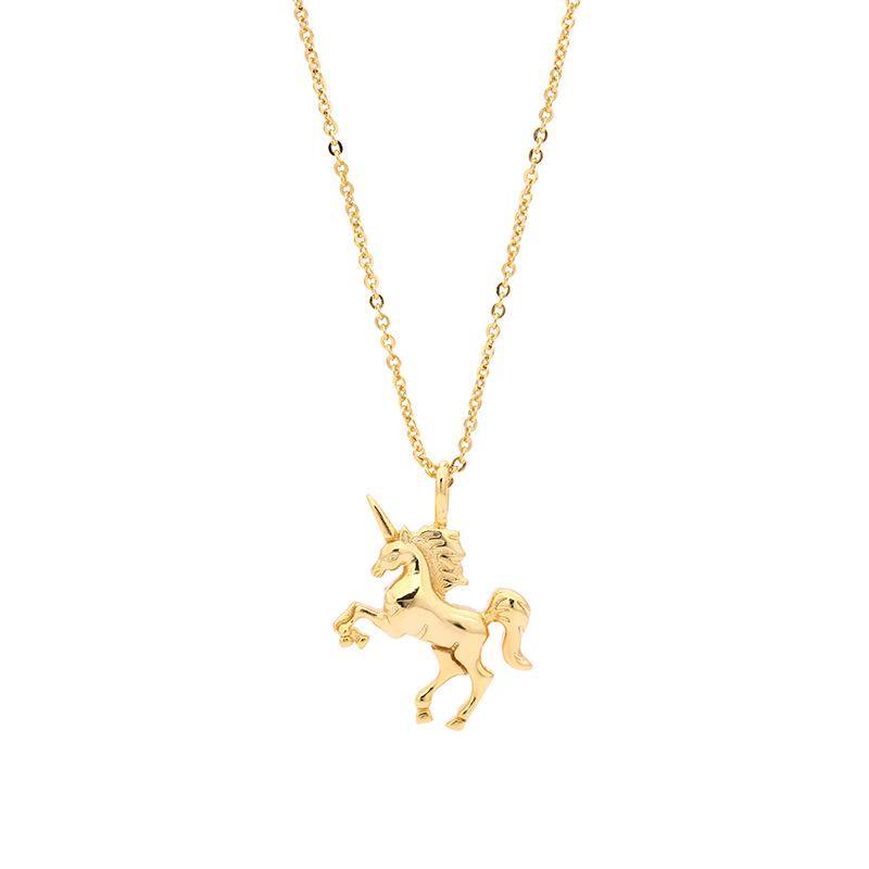 Gold Unicorn Necklace - Unicorn