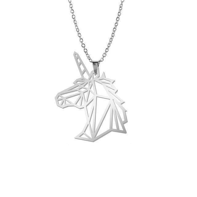 Collar Origami Unicornio - Unicornio