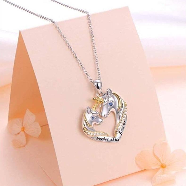 Unicorn necklace Heart - A Unicorn
