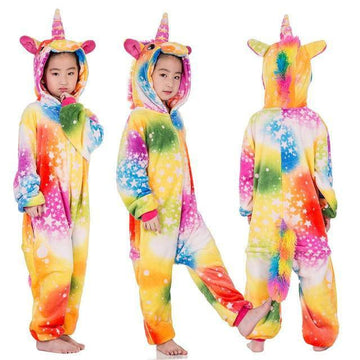 Multicolored Unicorn Pajamas Jumpsuit - Unicorn