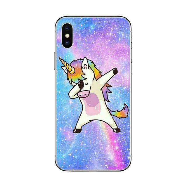 Estuche Unicorn Who Dab iPhone - Un unicornio
