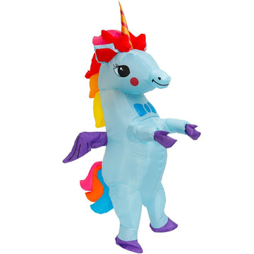 Blue unicorn costume