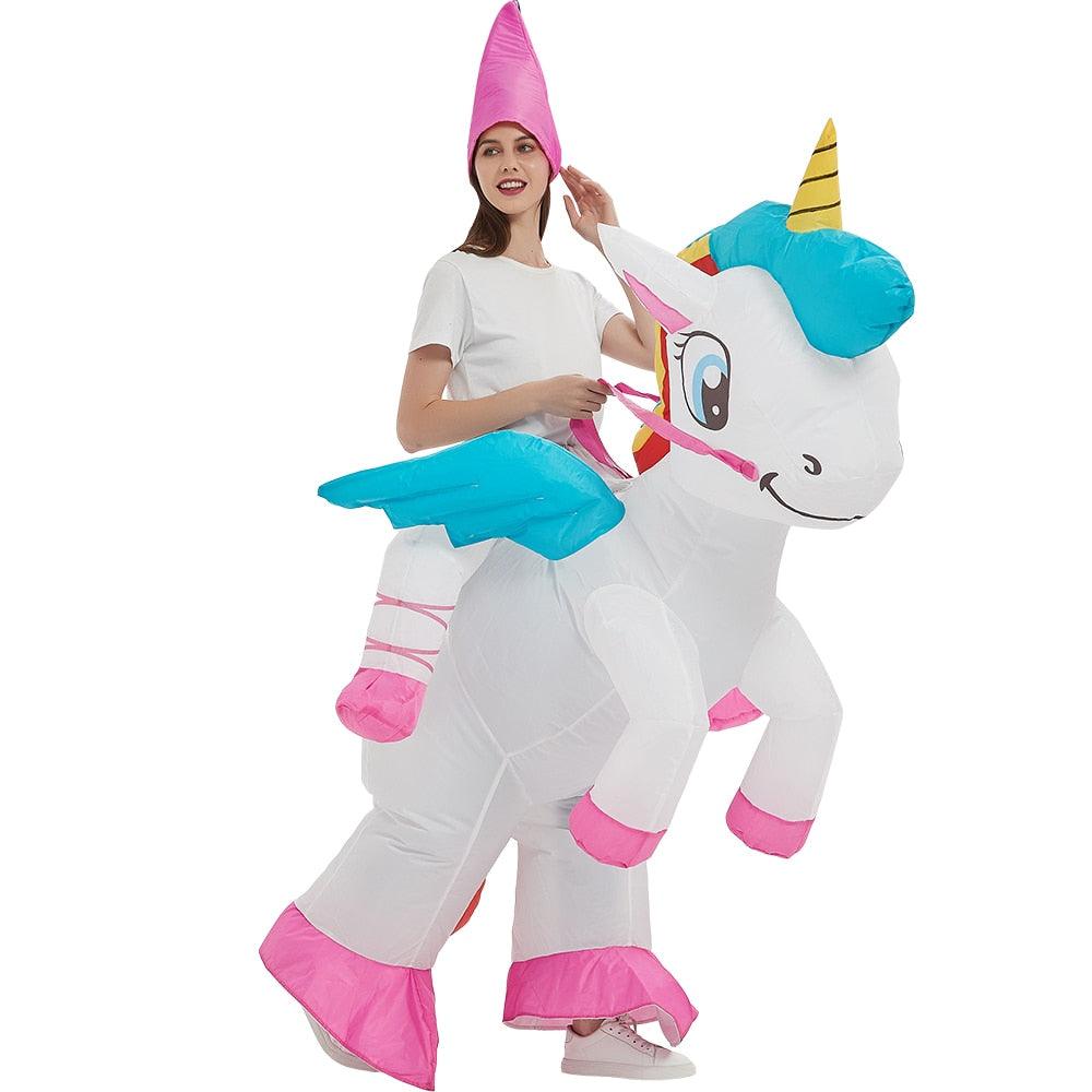 Disfraz hinchable de unicornio infantil y adulto - Unicornio