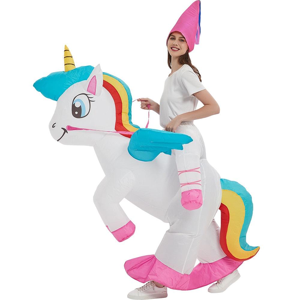 Disfraz hinchable de unicornio infantil y adulto - Unicornio
