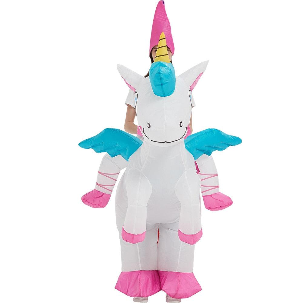 Costume Gonflable Licorne  Déguisement Unicorn Gonflable Adulte - CoolGift