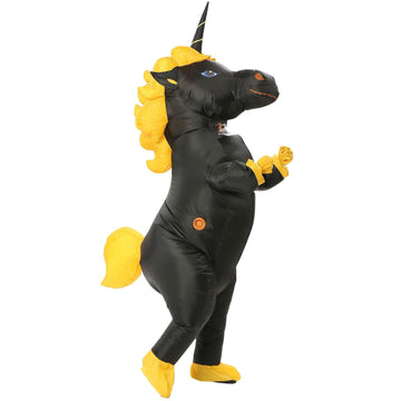 Black Inflatable Unicorn Costume