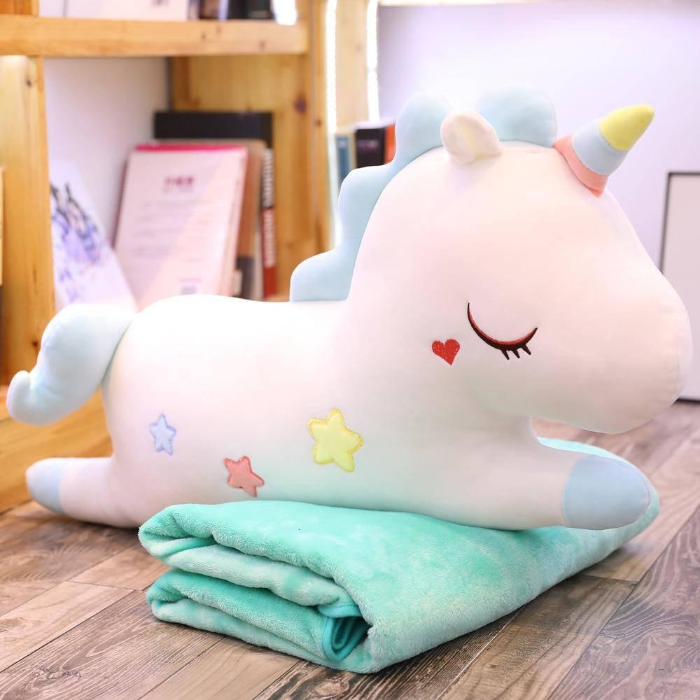 Dalmao Peluche Licorne Géante 80 Cm Rose - Coussin Câlin Doux Pour Enfants Et Adultes