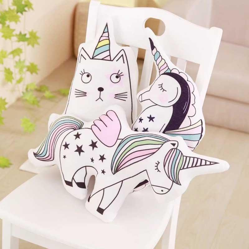 Unicorn Cushion Drawing - unicorn