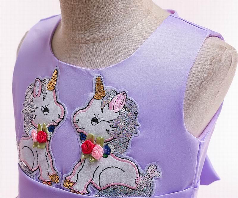 Unicorn Theme Multi Color Fluffy Layered Gown With Top Handwork | The  Little Factory