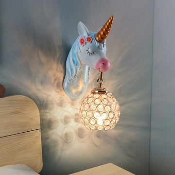 Lámpara de pared unicornio