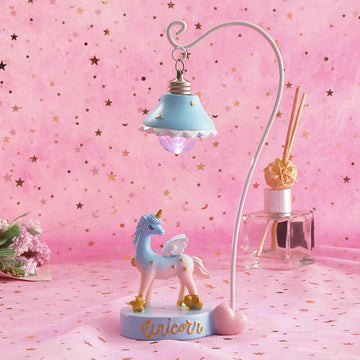 Lampe de chevet veilleuse Licorne et fleurs avec télécommande - Cadeau  anniversaire surprise Collection Déco